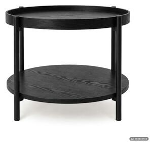 Konferenční stolek RIVA 51 cm černý / černé nohy