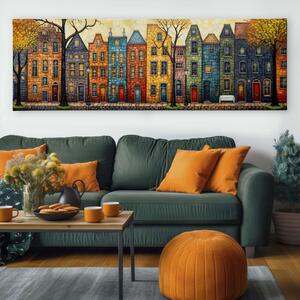 Obraz na plátně - Zapadlá ulička Winghamu FeelHappy.cz Velikost obrazu: 120 x 40 cm