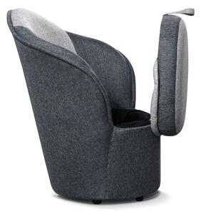 Pohodlná sedací souprava v šedých barvách KN330