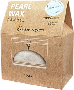 Emocio Pearl wax Cashmere White vonná svíčka 350 g