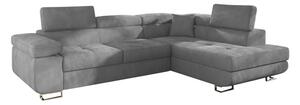 Rozkládací rohová sedačka TONY DELUXE 270×202 cm – více barevných variant pravý roh šedá