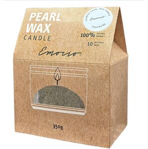 Emocio Pearl wax Cashmere White vonná svíčka 350 g