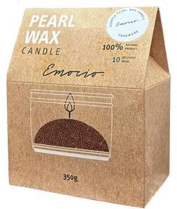 Emocio Pearl wax Cashmere Red vonná svíčka 350 g