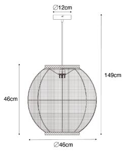 Orientální závěsná lampa natural 46 cm - Rob