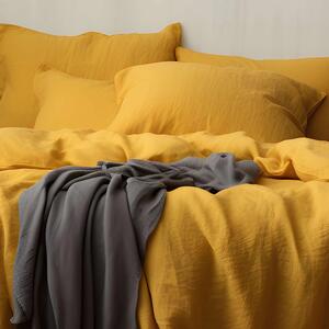 DARRÉ Mušelínové povlečení Mustard Velikost: 140 x 200 + 70 x 90