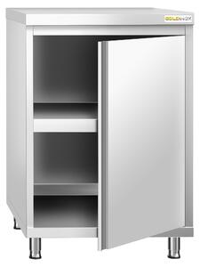Nízká skříňka z nerezové oceli, rozměry 600 x 700 mm, PREMIUM – GOLDINOX