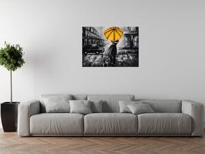 Obraz na plátně Žlutý polibek v dešti Rozměry: 90 x 60 cm