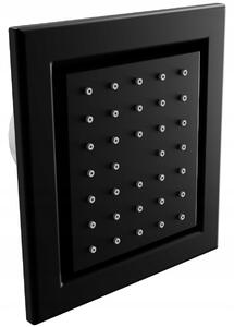 Podomítková boční sprchová tryska MEXEN - hranatá - 12x13 cm - černá matná