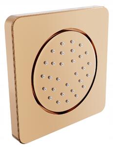 Podomítková boční sprchová tryska MEXEN - kulatá - 13x13 cm - rose gold