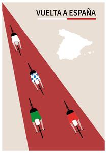 Ilustrace Vuelta a espana, Poster Paperago