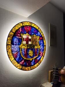 Svítící obraz FC Barcelona - Sklo