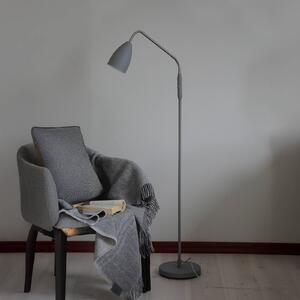 Markslöjd LED stojací lampa Patro, šedá, kov, stmívatelná, stmívatelný, Hliník / šedá / zinek, Obývací pokoj / jídelna, kov, Moderní