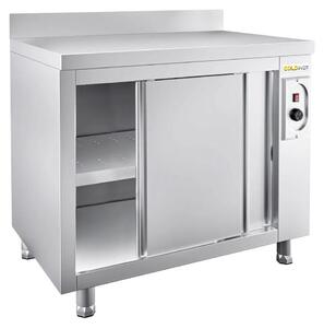 Nízká, nerezová, vyhřívaná skříňka, rozměry 1200 x 700 mm, kvalitní provedení – GOLDINOX