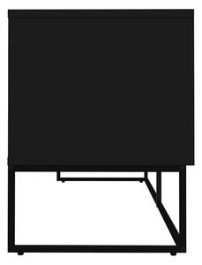 TV stolek s poličkou pili 176 x 57 cm černý