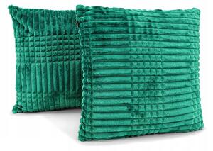 Povlak na polštář LEO 40x40 cm - smaragdově zelený