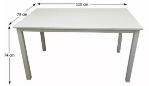 Jídelní stůl 110 cm Astre (bílá). 1015234