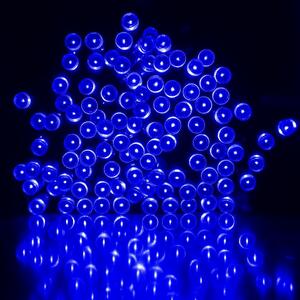 Venkovní LED vánoční řetěz, modrá, 10m, 500 LED, stálé svícení, propojovatelný