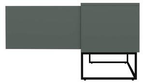 TV stolek pili 118 x 57 cm šedozelený
