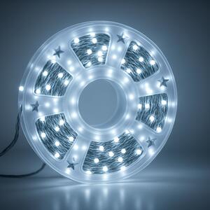 Vnitřní vánoční řetěz, studená bílá, 260 LED, 48m