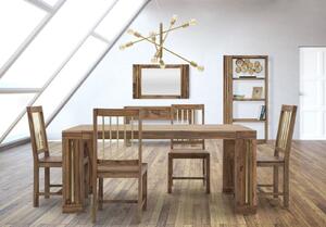 Set 2 ks jídleních židlí Mauro Ferretti Elgano 45x50x100 cm, přírodní/zlatá