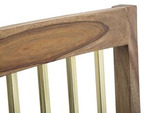 Set 2 ks jídleních židlí Mauro Ferretti Elgano 45x50x100 cm, přírodní/zlatá
