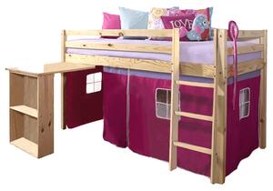 Dětská postel s PC stolkem 90 cm Alzaria (růžová). Vlastní profesionální přeprava až k Vám domů 1015352