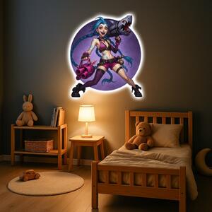 Svítící obraz - Jinx - League of Legend