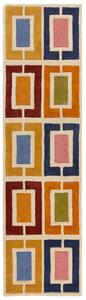 Flair Rugs, Ručně všívaný běhoun Illusion Retro Blocks Multi, 60x230, vícebarevná, dětský pokoj