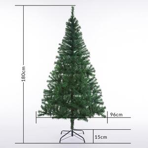 FurniGO Umělý vánoční stromeček 180 cm + světelný řetěz