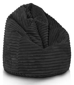 Sedací pytel Sako černý stripe