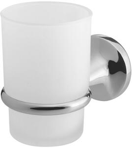 BISK Ontario kelímek na čištění zubů bílá-chrom 00226