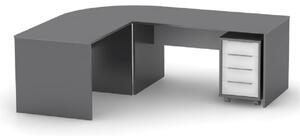 PC stolek Tempo Kondela Rumia (grafit + bílá). Vlastní profesionální přeprava až k Vám domů 1015451
