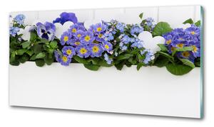 Panel do kuchyně Modré květiny pl-pksh-100x50-f-99973378