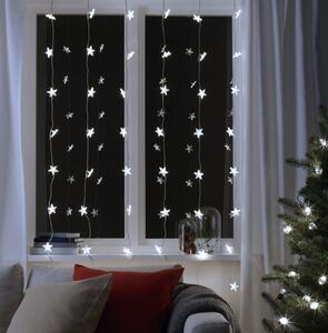 LED světelný závěs s 80 hvězdičkami, 2,5m, studená bílá Barva: Studená bílá