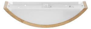 TEMAR LIGHTING Nástěnné světlo Cleo D1DR410, dubové dřevo, délka 41 cm, E27, stmívatelný, Světlé dřevo, Obývací pokoj / jídelna, Dřevo, Moderní