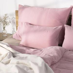 DARRÉ Celoroční mušelínové povlečení Soft Pink - GOTS Velikost: 140 x 200 + 70 x 90