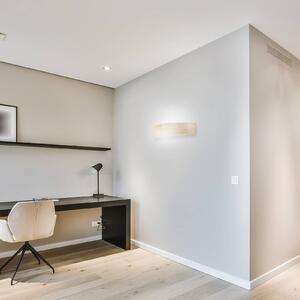 TEMAR LIGHTING Nástěnné světlo Cleo D1DR410, borovicové dřevo, délka 41 cm, E27, stmívatelný, Světlé dřevo, Obývací pokoj / jídelna, Dřevo, Moderní