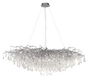 Paul Neuhaus Závěsné svítidlo ICICLE, 15xG9, š. 150 cm Barva: Stříbrná