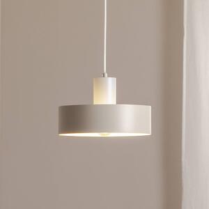 SIGMA Závěsné světlo Rif M, taupe, 1 žárovka, Ø 25 cm, ocel, stmívatelný, Krémová / jantar, Obývací pokoj / jídelna, kov, Moderní