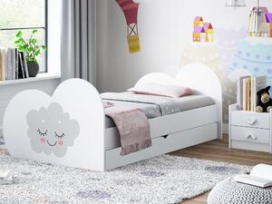 Dětská postel MRÁČEK 180x90 cm, se šuplíkem (11 barev) + matrace ZDARMA