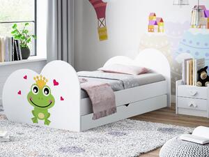 Dětská postel ŽABKA 160x80 cm, se šuplíkem (11 barev) + matrace ZDARMA