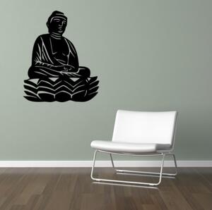 Živá Zeď Samolepka Buddha Barva: černá