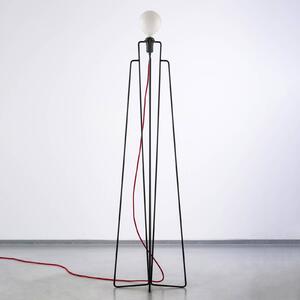 GRUPA Model M1 LED stojací lampa černá, červená