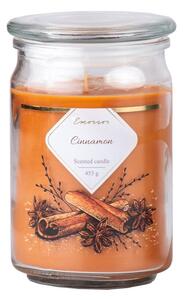 Emocio Sklo 93x142 mm se skleněným víčkem Cinnamon vonná svíčka