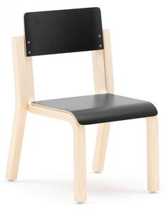 AJ Produkty Dětská židle DANTE, výška 260 mm, bříza/černá