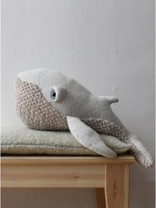 Ručně vyrobený měkký polštář Whale