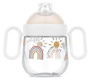 Dětský nepropustný hrnek Mio s úchyty, 200ml, 6m+, Mepal, duha