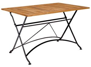 PARKLIFE Stůl 80 x 130 cm - černá/hnědá