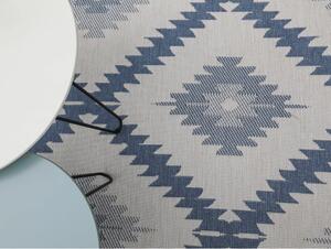 Modro-krémový venkovní koberec NORTHRUGS Malibu, 290 x 200 cm