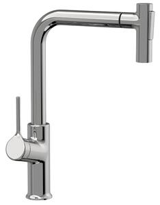 Invena Farsala, vysoká dřezová baterie s 2-funkční výsuvnou výlevkou h-369, chromová, INV-BZ-40-L01-S